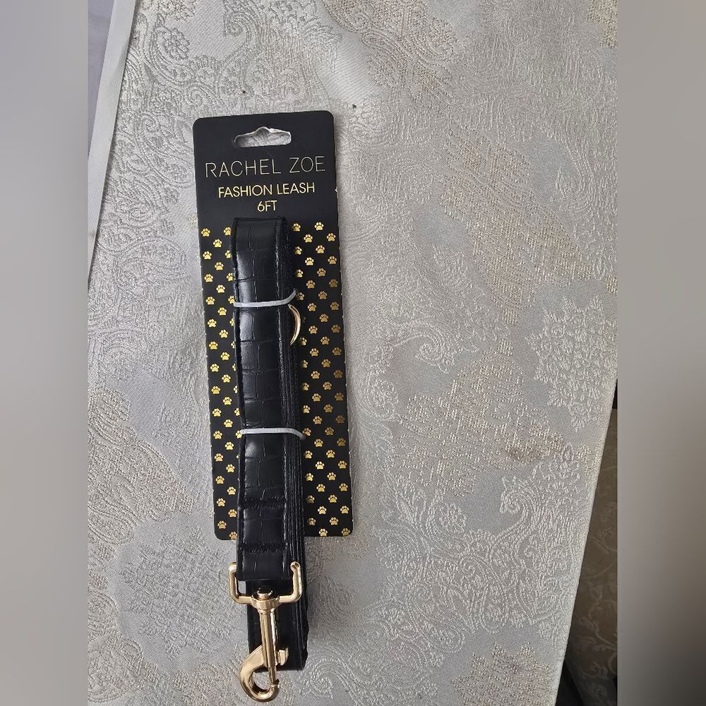 Rachel Zoe Black Leash with Gold Accents